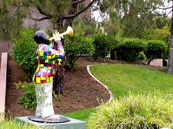 Sculpture in downtown El Cajon civic park