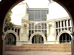 entrance to art center