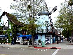 Solvang, California shops, restaurants and hotels