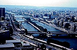 River view from Eiffel Tower