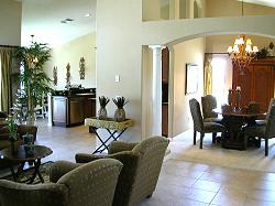 living room formal dining room