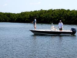fishing from boat