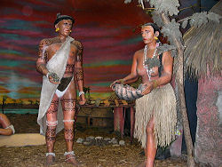 diorama of indians