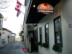 Claude's chocolate entrance