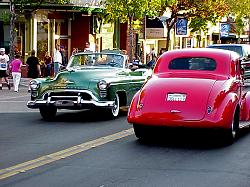 cars coming and going