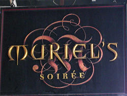 Muriel's Soiree sign