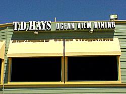 T. D. Hays ocean view dining