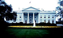 White House and fountain