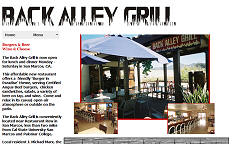 Back Alley Grill, San Marcos Calif.