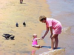 on the beach at Coronado