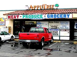 entrance to Apple Tree grocery