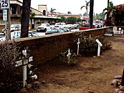graves under the wall