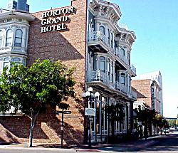 Outside the Horton Grand Hotel San Diego Gaslamp Quarter