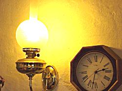 flickering electric lights