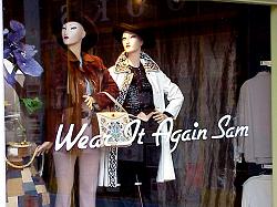 Wear it Again Sam store window