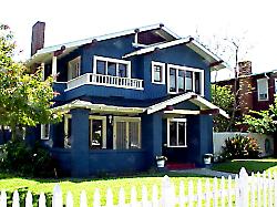 big blue house