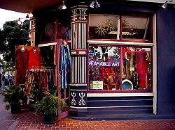 clothing store window display