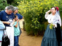 family hears about history of Old Town
