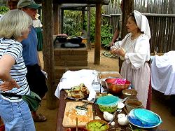 woman demonstrating cooking